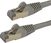1m Gray Cat6a Ethernet Cable - Shielded (STP)