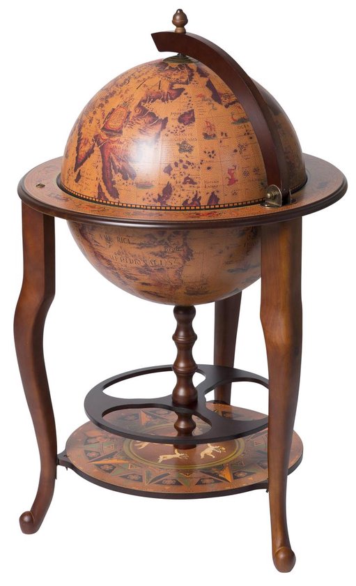 Brulo - Wereldbol - Globe - Globebar - barglobe Montecorvino 45 cm - Brulo