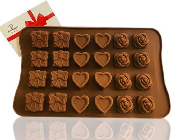Oom of meneer Fractie wassen Chocoladevorm | mal om eigen bonbons te maken | siliconen vorm | bol.com