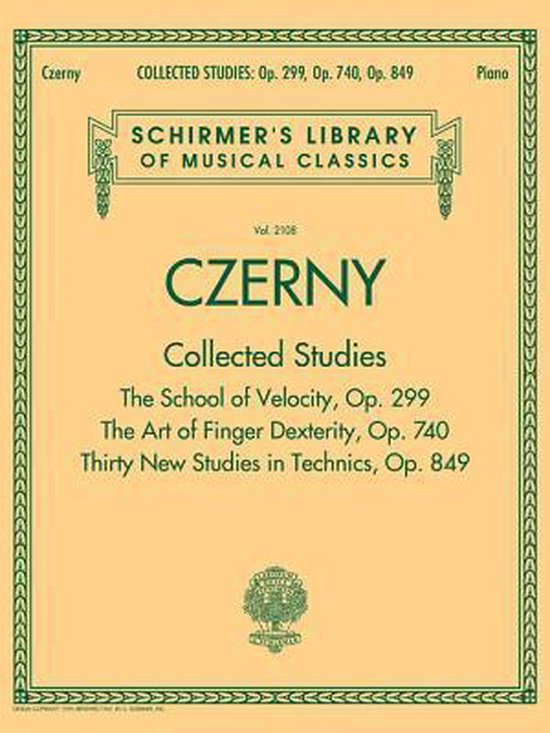 Czerny Collected Studies - Op. 299, Op. 740, Op. 849