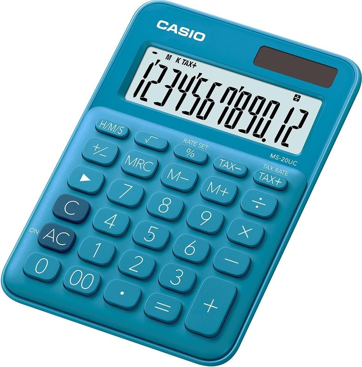 Rekenmachine casio ms-20uc blauw