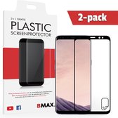 2-pack BMAX geschikt voor Samsung Galaxy S8 Screenprotector | Full Cover Beschermfolie | Ultra Clear PET | Onzichtbaar Display Folie