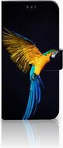 Geschikt voor Samsung Galaxy S9 Plus Bookcase Hoesje Design Papegaai