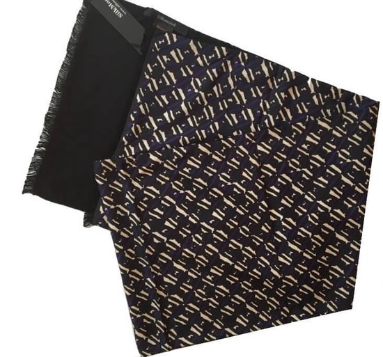 Heren zijden sjaal met twee verschillende lagen:100% zijde | bol.com