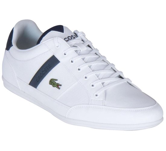 Lacoste Chaymon Sneakers - Maat 44 - Mannen - wit/navy | bol.com