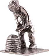Beeldje Imker - Tin - Miniatuur imker - jubileum geschenk - ambacht