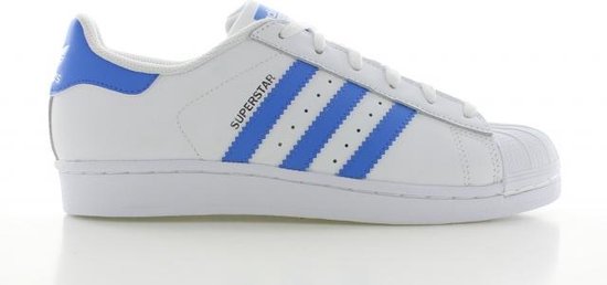 adidas SUPERSTAR FOUNDATION Sneakers S75929-Unisex-Maat-39 1/3-WHITE/CORE  BLUE | bol.com