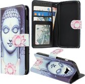 Samsung Galaxy A8 (2018) portemonnee hoesje MK24 Buddha