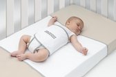 Snoozzz Slaapwikkel Travel - Baby Slaaphulp - geschikt voor wieg, ledikant en éénpersoonsbed - 0+ maanden - Wit/Grijs - 180 x 50 cm0+ maanden - wit/grijs
