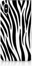 Geschikt voor iPhone Xs Max Standcase Hoesje Design Zebra