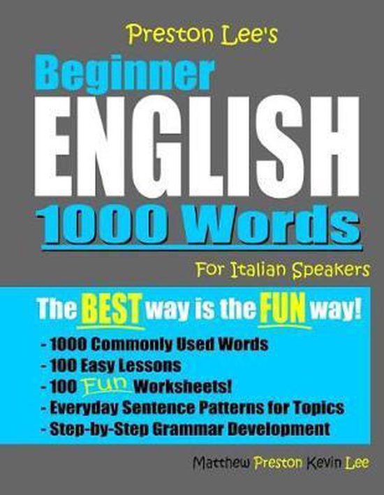 Preston Lee's English for Italian Speakers- Preston Lee's Be ... - cover