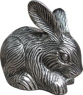 konijnenurn Rabbit zilver urn konijn