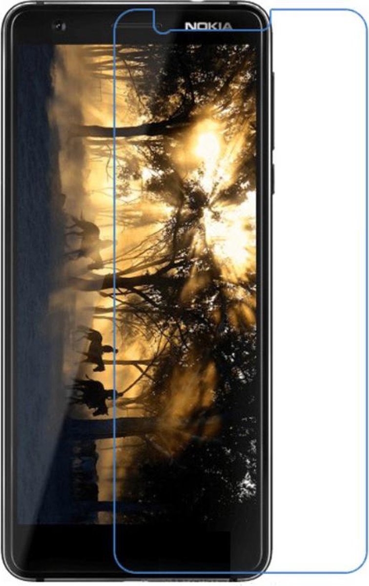 9H Tempered Glass - Geschikt voor Nokia 3.1 Screen Protector - Transparant
