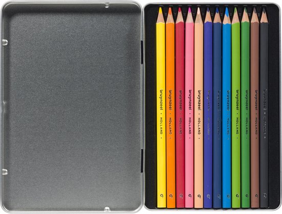Bruynzeel Teens 12 Fineliner - Penna A Punta Fine 0.4 Mm, Impugnatura Triangolare, Colori Vivaci, Astuccio Espositore