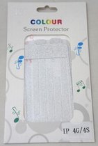 Zilver Glitter Screenprotector voor iPhone 4/4s