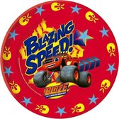 Nickelodeon Feestborden Blaze 22 Cm 8 Stuks Rood