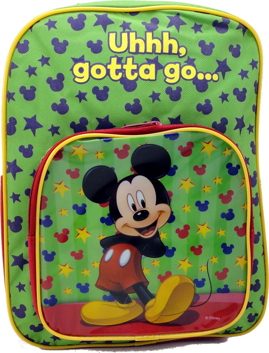 MICKEY MOUSE "Gotta Go" Rugzak Groen 4-8 jaar
