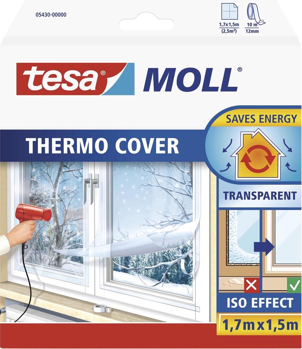 Tesa - Thermo Cover Isolatiefolie  - 1.7m x 1.5m - Tesa