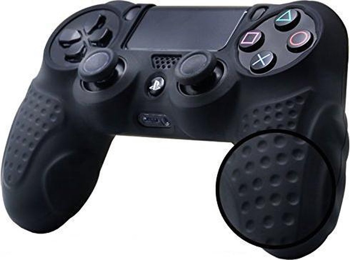 Controller Hoes Silicone geschikt voor Playstation 4 Controller Silicone Skin - Zwart