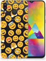 Geschikt voor Samsung Galaxy M20 TPU Hoesje Design Emoji