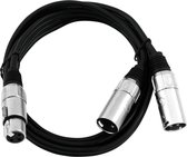 OMNITRONIC Adaptercable XLR(F)/2xXLR(M) 3m bk