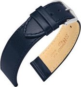 Hirsh Horlogeband Osiris Donkerblauw - Leer - 18mm