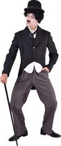 Charly Chaplin kostuum voor heren - pak met pantalon, jasje/blouse en stropdas - maat L/XL