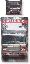 Day Dream Firetruck Dekbedovertrek - Eenpersoons - 140x200 cm - Multi