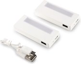 Smartwares ISL-60022 LED Garderobe kastverlichting - Oplaadbaar - Met bewegingssensor - 2 Pack