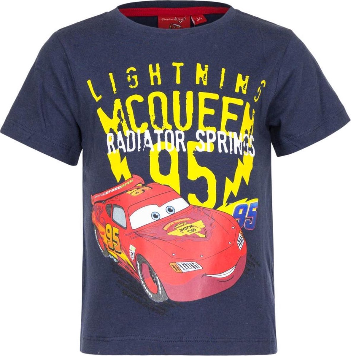 Cars T-shirt 128 cm blauw