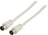 90 dB Coaxkabel Coax Male (IEC) - Coax Male (IEC) 10.0 m Wit
