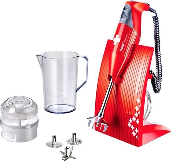 Bamix Staafmixer Set SwissLine - 200 W - Rood van Merkloos — afbeelding 4