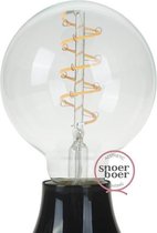 Snoerboer Curled globe ledlamp Ø95mm - E27 - 4,5W - 160lm - extra warm wit