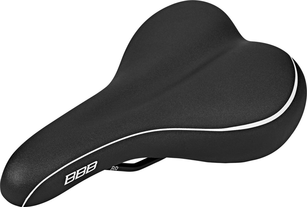 BBB Cycling BaseDensity - Fietszadel Heren en Dames - Waterdicht E-bike of Stadsfiets Zadel - Fietshouding Actief 60° – 270 x 170mm – BSD-86