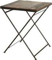 Raw Materials Factory Tafel – Klaptafel - 60x60cm - Metaal – Hout