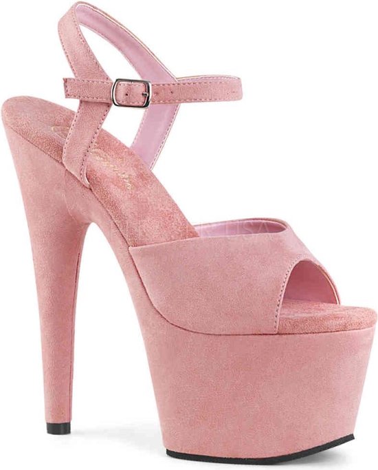 Pleaser - ADORE-709FS Sandaal met enkelband, Paaldans schoenen - Paaldans schoenen - 36 Shoes - Roze
