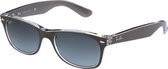 Ray-Ban RB2132 614371 - New Wayfarer (Color Mix) - zonnebril - Staalgrijs / Grijs Gradiënt - 52mm