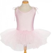 Balletpakje + Tutu -  Licht roze - Ballet -  maat 86/92 (6) prinsessen verkleed jurk meisje