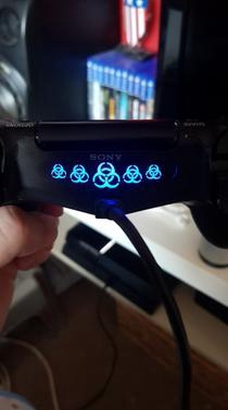 Autocollant Blanc Nuke – Pour Barre Lumineuse Manette PS4 – Neuf
