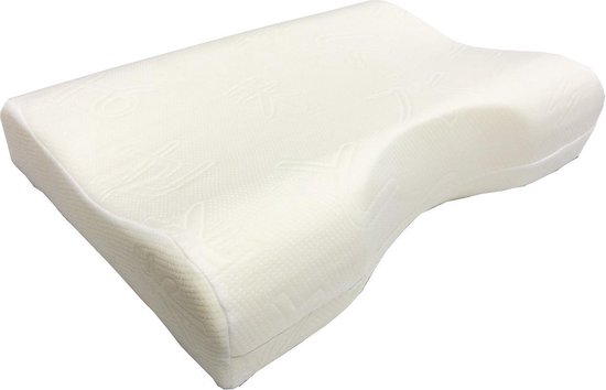 Orthopedisch traagschuim NASA hoofdkussen Medium 60x40x1210 cm Wit Orthopedisch traagschuim NASA hoofdkussen Medium 60x40x1210 cm Wit