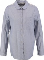Garcia langere blauwe blouse met borduringen Maat - XL