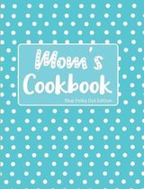 Mom's Cookbook Blue Polka Dot Edition