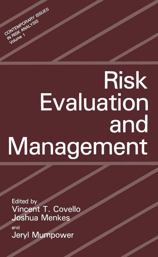 Risk Evaluation and Management (ebook), Vincent T. Covello