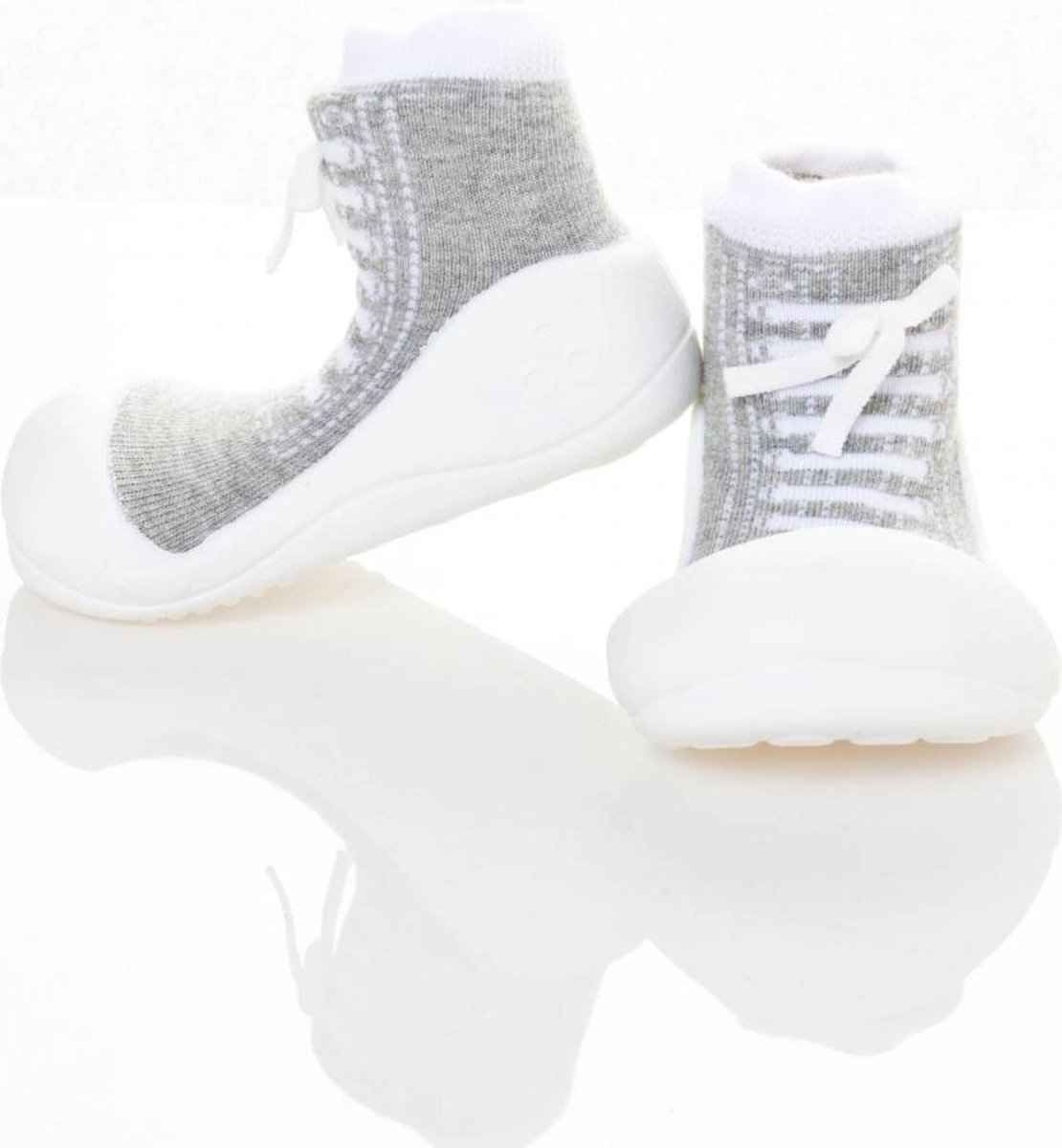 Attipas babyschoentjes Sneakers grijs Maat: 20 (11,5 cm) Babyschoenen voor 6-12 maanden