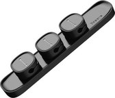 Baseus Peas Magnetic Cable Clip USB Kabelhouder Organizer - 3 Magnetische Clips - Kabel Organizer - Zwart