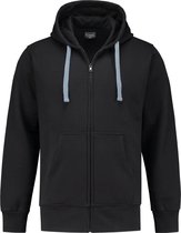 Workman Hooded Sweatvest Outfitters - 8606 zwart - Maat 3XL