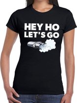 Hey ho lets go festival t-shirt zwart dames S