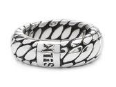SILK Jewellery - Zilveren Ring - Bold - 353.22 - Maat 22,0
