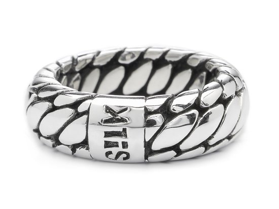 SILK Jewellery - Zilveren Ring - Bold - 353.22 - Maat 22,0