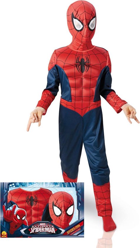 3D EVA Spiderman� kostuum kinderen Deluxe - Verkleedkleding - 122/128 | bol.com